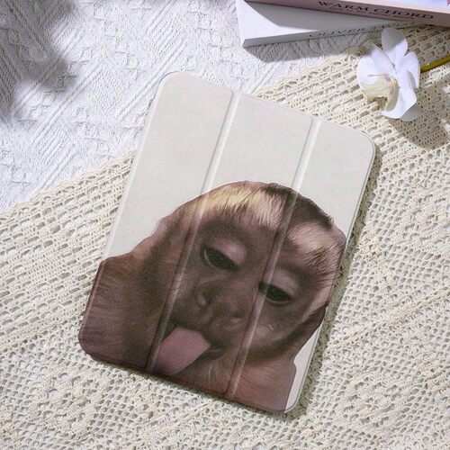 Cute Cartoon Monkey Pattern Protective iPad Case 适用 iPad 11th Generation Air 8 2026 New 11 Inch