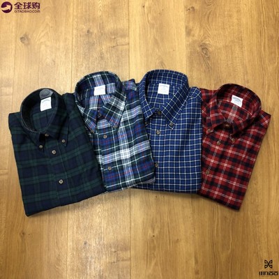 男士法兰绒时尚英伦风长袖衬衫