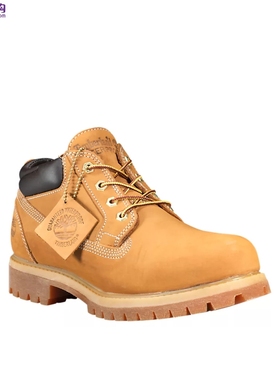 美国 Timberland/添柏岚 男士经典低帮户外防水皮鞋/黄靴  73538