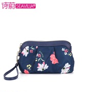 Shiwei's new 2022 women's clutch bag Korean version casual nylon mobile phone canvas bag coin purse zipper women's bag tide
