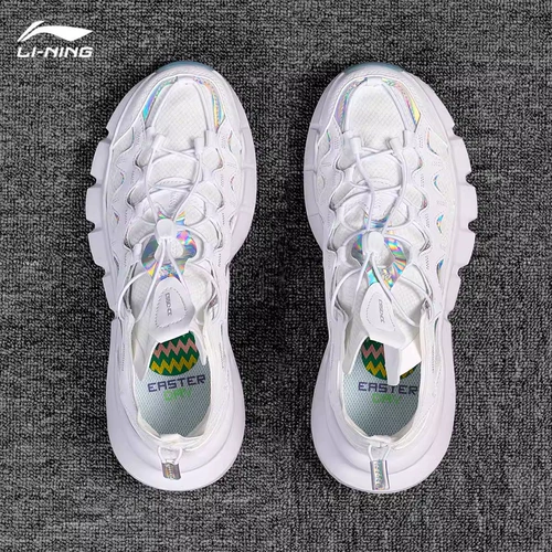 Li Ning, спортивная обувь, весенняя высокая сетчатая универсальная повседневная обувь на платформе