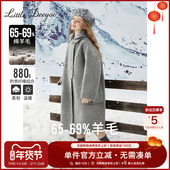 新款 70%羊毛女童双面羊绒大衣冬季 加厚澳洲羊毛大衣毛呢外套