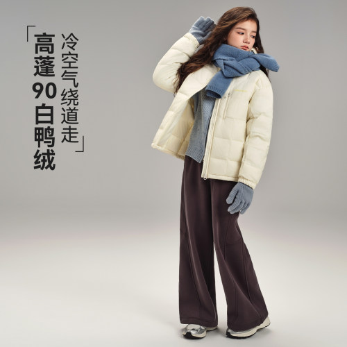 女童轻羽绒服高蓬松保暖防水外套