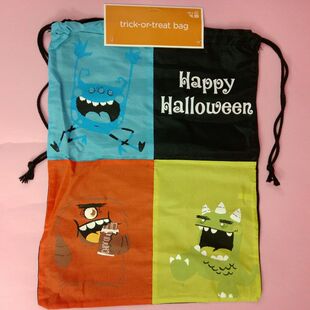 bag储物欧美批发 清仓 万圣节捣蛋袋糖果杂物袋子Trick treat