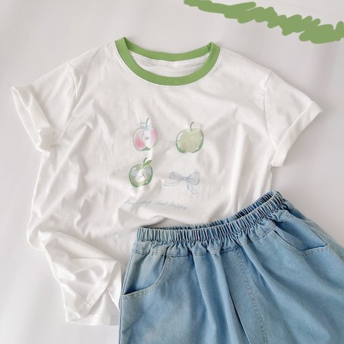 宽松短袖休闲T恤上衣女