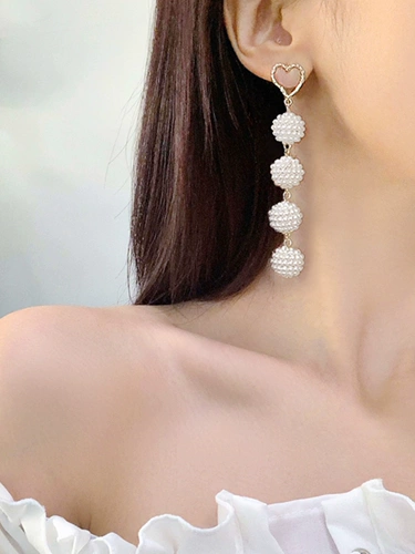 Длинные универсальные серьги, изысканный стиль, популярно в интернете