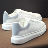 学生白鞋 男鞋 潮鞋 百搭厚底真皮休闲运动鞋 子小白鞋 内增高情侣板鞋