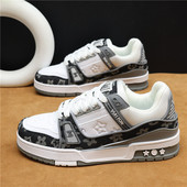 潮流低帮透气板鞋 软底拼色运动鞋 男 2025小众原创休闲鞋 欧美站男鞋