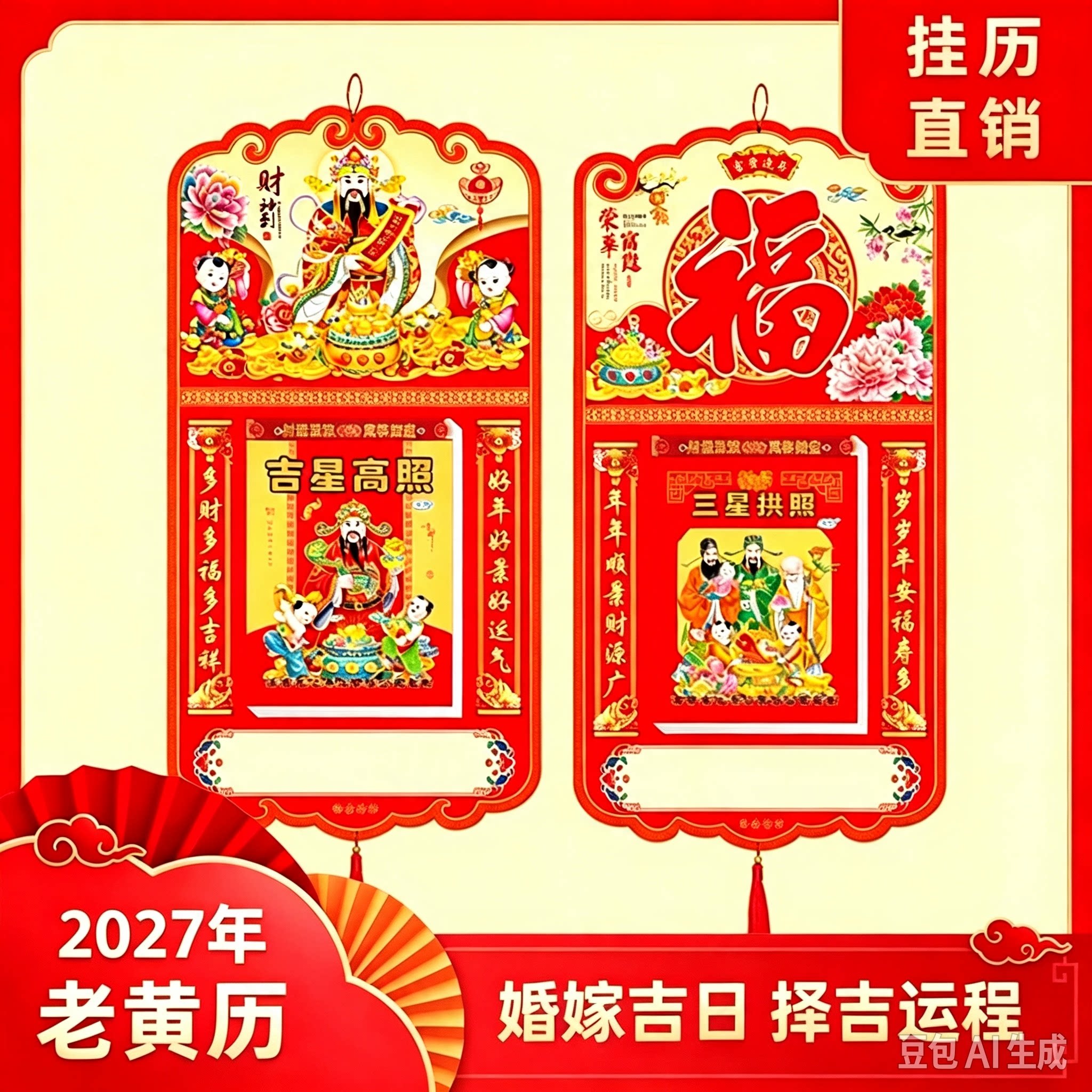 澳申日历手撕老人大字老黄历
