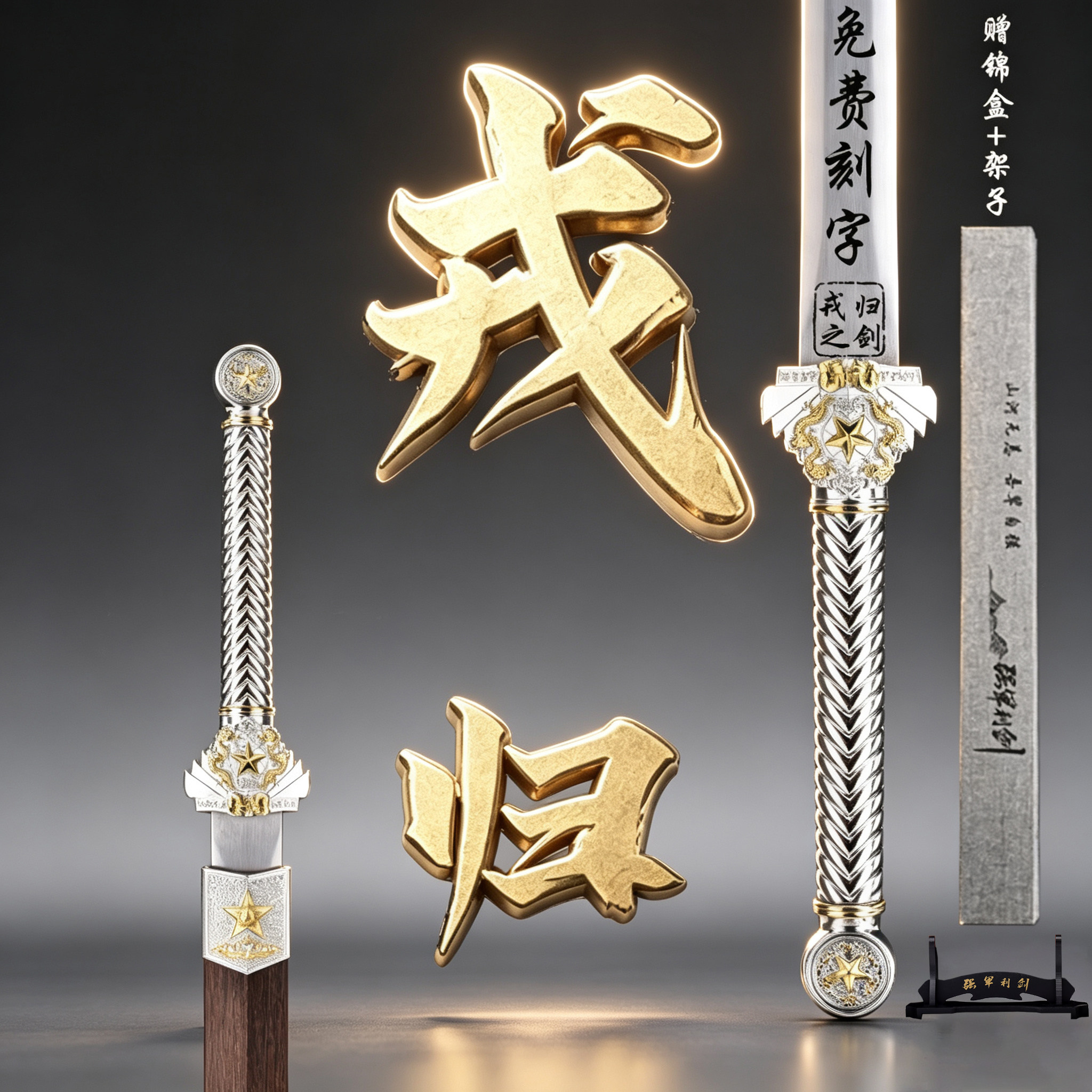 龙泉戎 战之剑汉一体花纹光荣 归退伍役纪念送战友礼品收藏未开刃图片