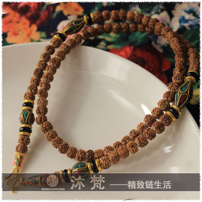 泰国佛牌链  8mm金刚菩提子项链 佛牌链天珠 男发款 佛链
