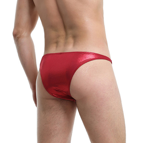 亮皮男士内裤大囊袋三角