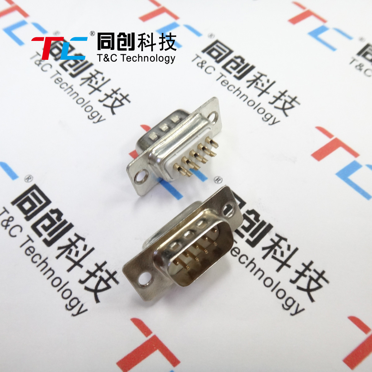 串口白色镀金连接器同创科技