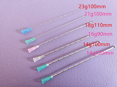 加长顿针14g120mm18g110mm21g23g100mm16g90mm 钝口针 侧孔带刻度