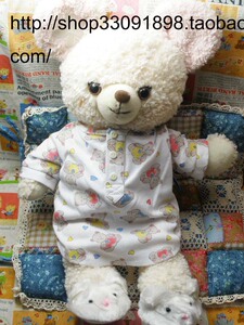 日单达菲熊girly bear 蜜桃小熊公仔可换装衣服 每套衣服