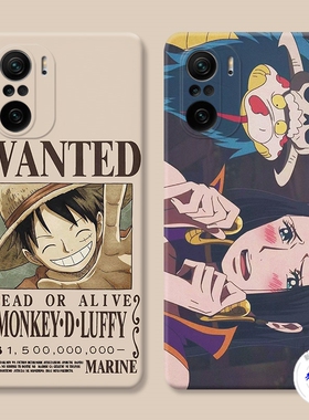 适用于路飞女帝小米红米k60手机壳k50电竞版k40pro+k30s至尊版20可爱10x海贼王9a日系8动漫防摔套