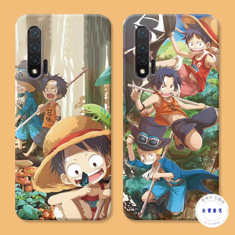 适用于路飞三兄弟华为nova6手机壳5pro可爱3i4e2s海贼