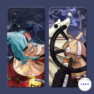 适用于潮男弗兰基oppo realme真我x7pro手机壳x2青春版50个性海贼王防摔套