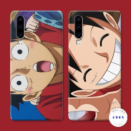 适用于可爱路飞华为p40手机壳p30p20pro海贼王p10p9plus动漫新款+软防摔套