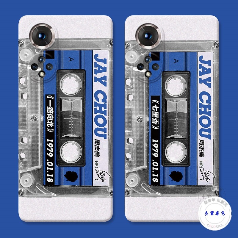 适用于jay周杰伦70华为荣耀80手机壳60se+50pro创意30磁带20个性10i直屛版GT防摔套