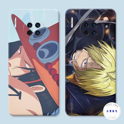 适用于个性艾斯华为mate30手机壳40pro+50山治20x海贼王10e9潮男8软防摔套