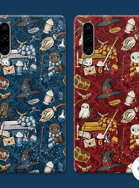 适用于哈利波特华为p60手机壳p40p30p20pro狮院p10p9plus拉文克劳+鹰院个性创意男女款防摔套