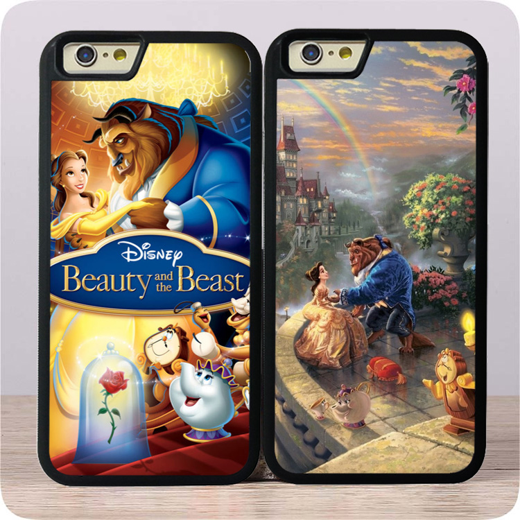 美女与野兽iphoneX/6/14/7plus手机壳磨砂适用壳情侣款卡通8/5
