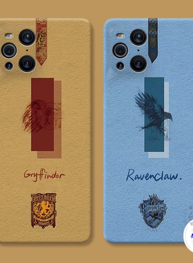 适用于格兰芬多oppo findx3手机壳x5 x2pro哈利波特k10k7k5k3情侣软防摔套