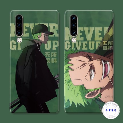 适用于潮男索隆华为p60手机壳p40p30p20pro原创p10p9plus海贼王女款动漫软+防摔套