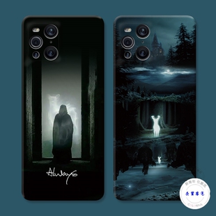 适用于斯内普神鹿oppo findx3手机壳x5 x2pro哈利波特k10k7k5个性软防摔套