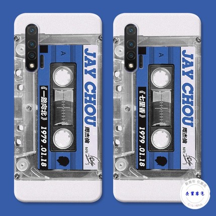 适用于jay周杰伦于华为nova6手机壳5pro创意3i4e2s磁带z个性se软胶防摔套