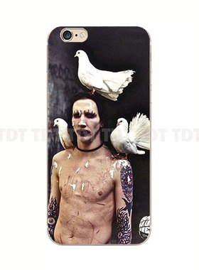 iphoneX苹果5/14/7/12pro手机壳摇滚适用玛丽莲曼森MarilynManson