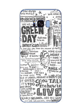 s8/plus/s7/s6edge+手机壳小米5/6绿日乐队Green-Day摇滚适用三星