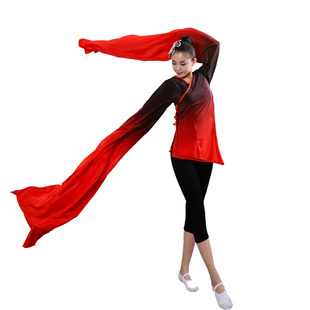 古典舞惊鸿舞藏族演出 京剧花旦练习袖 水袖 舞蹈服练功服古典舞服装