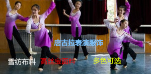 古典舞纱衣身韵练功服舞蹈服卷珠帘民族渐变色雪纺中国舞演出服装