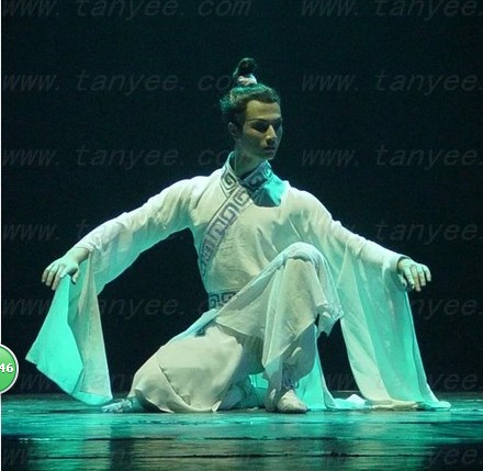 汉唐风古典舞男中国风汉服舞蹈服