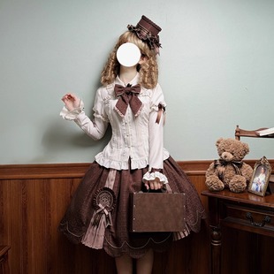 【定金】Alice girl原创新款 Lolita 熊熊板巧系列 衬衫