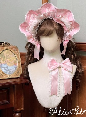 Alice girl原创新款  Lolita古早波点 bnt 手袖 接袖