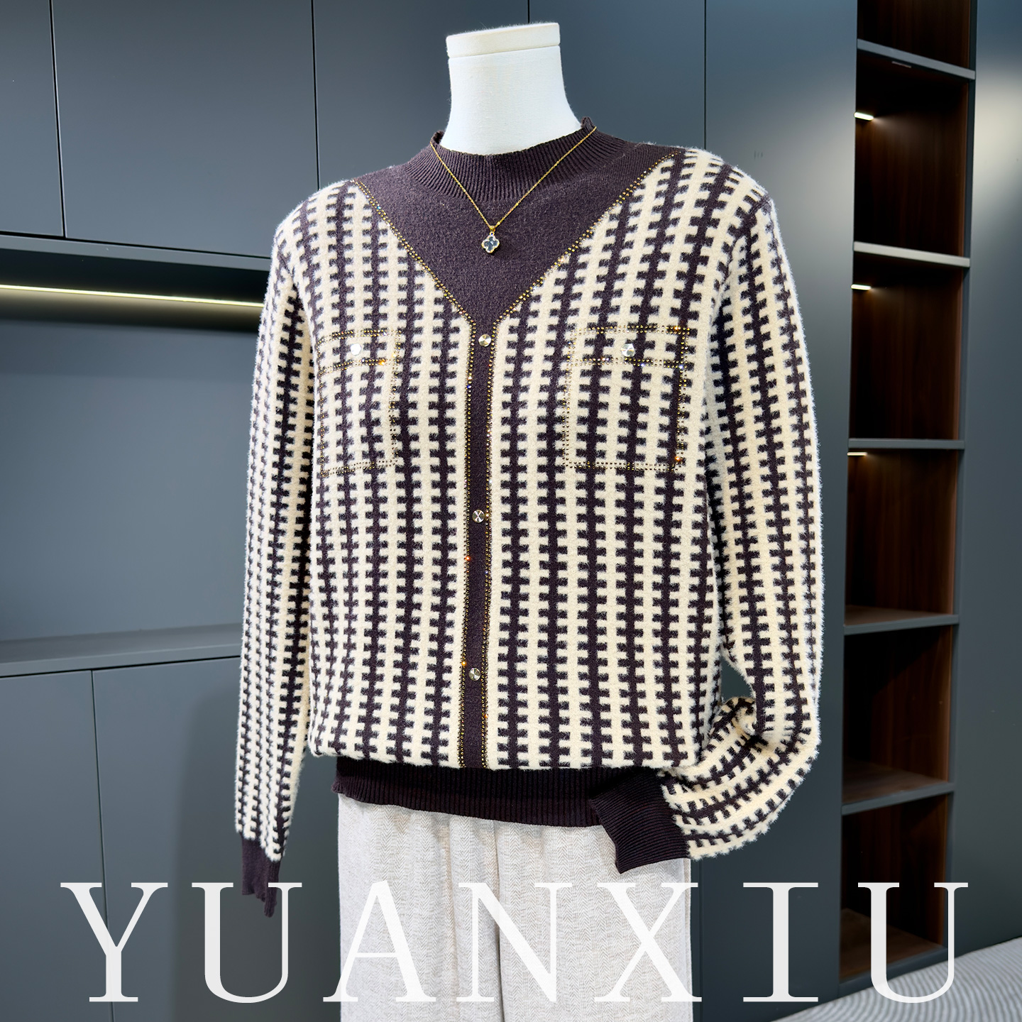 妈妈毛衣女冬季2025新款50岁中老年人秋冬装洋气质休闲打底上衣服