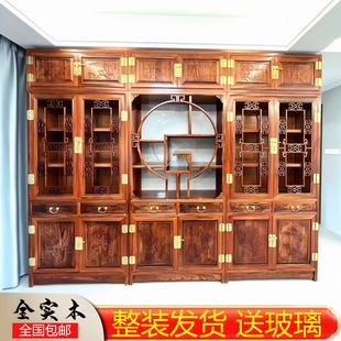 组合博古架仿古茶叶柜实架中式架多木宝阁展示置物书架书柜
