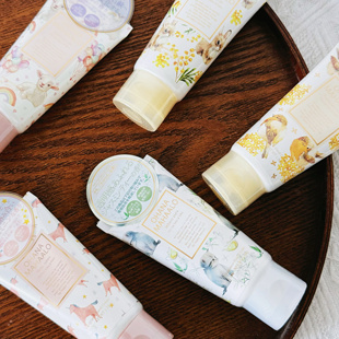 日本OHANA 滋润护手霜50g MAHAALO限定金木犀白草莓独角兽萌系保湿