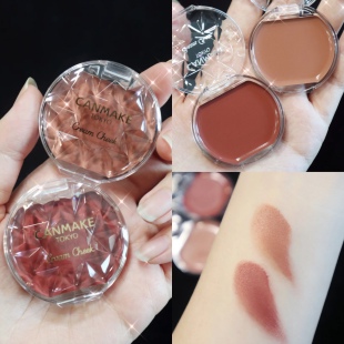 日本Canmake井田腮红膏唇颊两用胭脂膏炼瓦色新色限定16 17 19 20