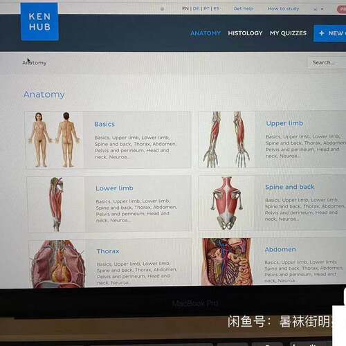kenhub anatomy and histology 30G 仔细查看lista