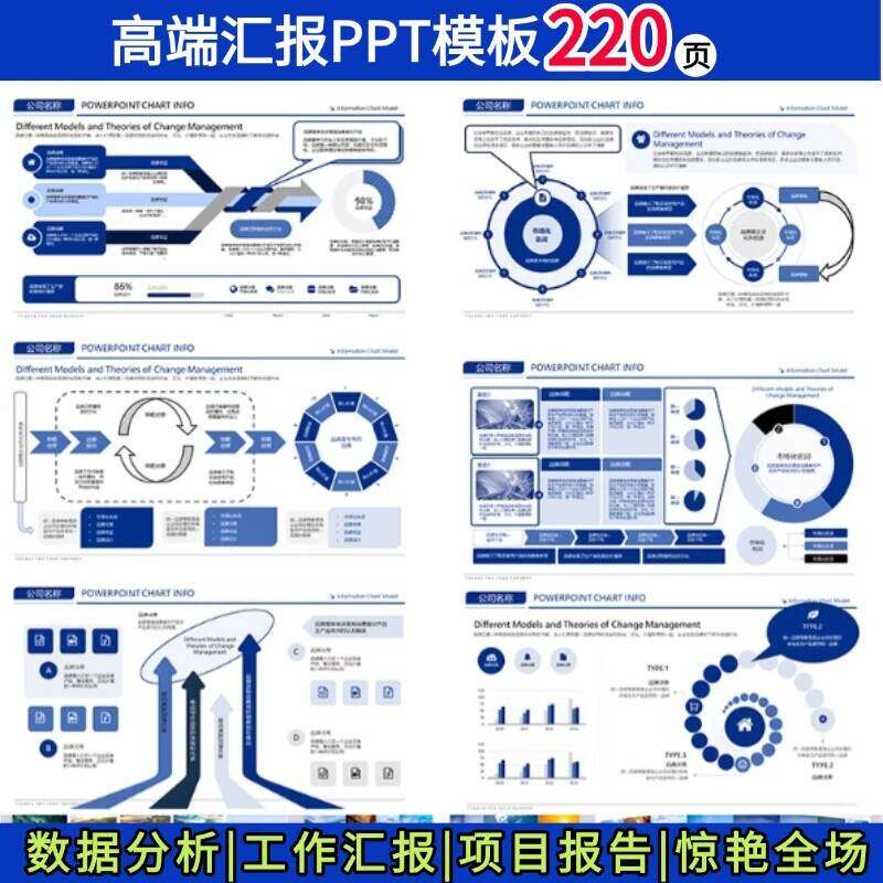 领导中意的PPT高级逻辑图模板分析逻辑图表工作汇报PPT模板22