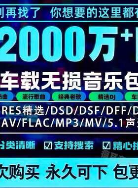2025年无失真车载音乐下载包高音质免费抖音MP3歌曲djflacwavmp4