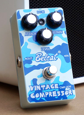 韩国Belcat单块效果器电吉他失真过载延迟混响相位镶边颤音