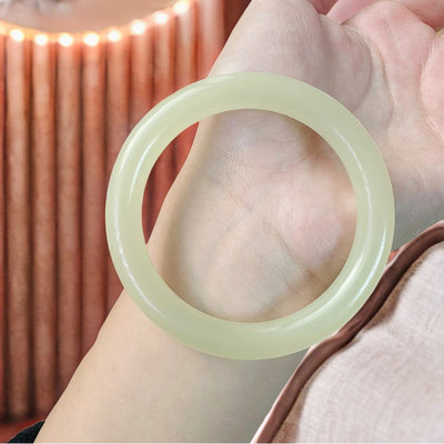 青提葡萄肉天然阿富汗玉手镯