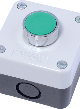 施耐德按钮开关启动盒 XB2BA31C 自复位常开按钮XALB01C 一孔绿色