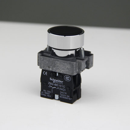 正品施耐德自复位黑色平头按钮 XB2BA21C一常开ZB2BA2C+ZB2BZ101C