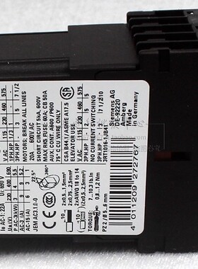 原装正品 西门子接触器  3ZX1012-0RH11-1AA1  DC17-30V 24V继电